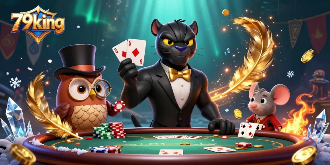 Engage in poker excitement with 79king featuring stylish characters and dynamic casino elements.