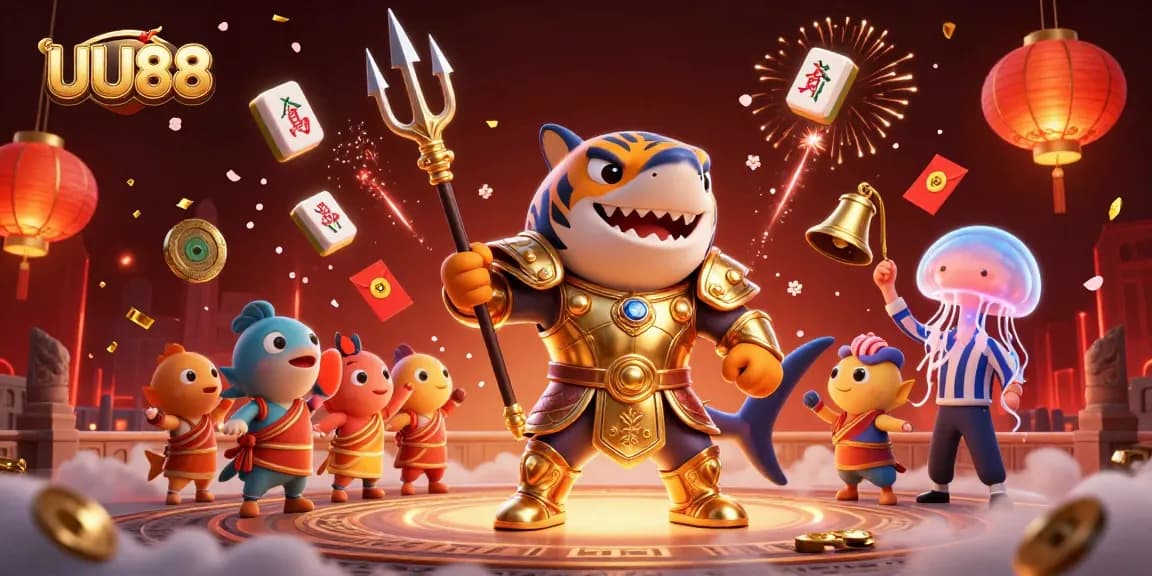 Experience thrilling action at UU88 with an underwater casino scene featuring dynamic gambling elements.