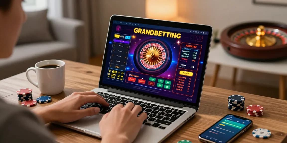 Exciting Grandbetting online casino experience with vibrant graphics and user engagement.