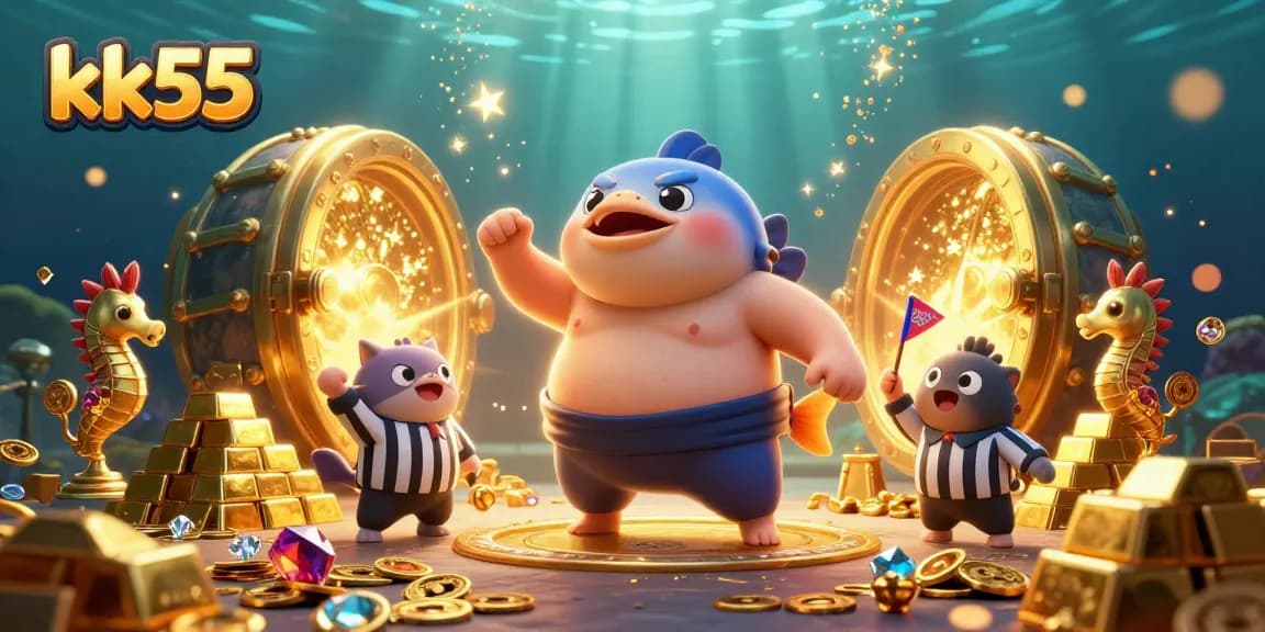 Experience thrilling gaming adventures at kk55 with dynamic elements and vibrant underwater characters.