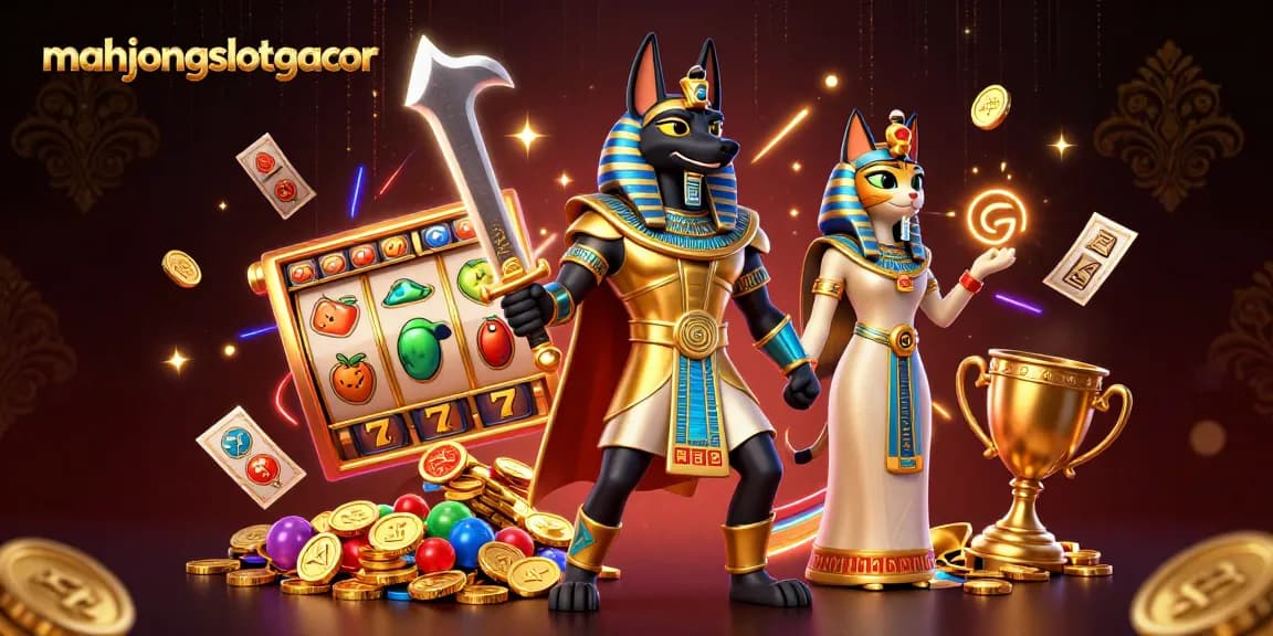 Experience thrilling action in mahjongslotgacor with colorful slots, ancient warriors, and dynamic casino elements.