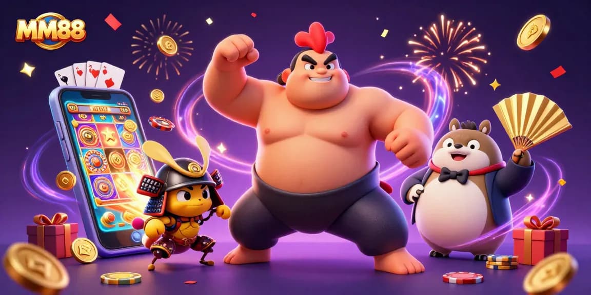 Experience exciting gameplay at MM88 with vibrant characters and a dynamic casino environment.