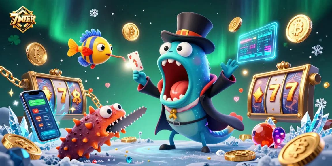 Experience thrilling gameplay with 7METER in a vibrant casino scene featuring magical sea creatures.