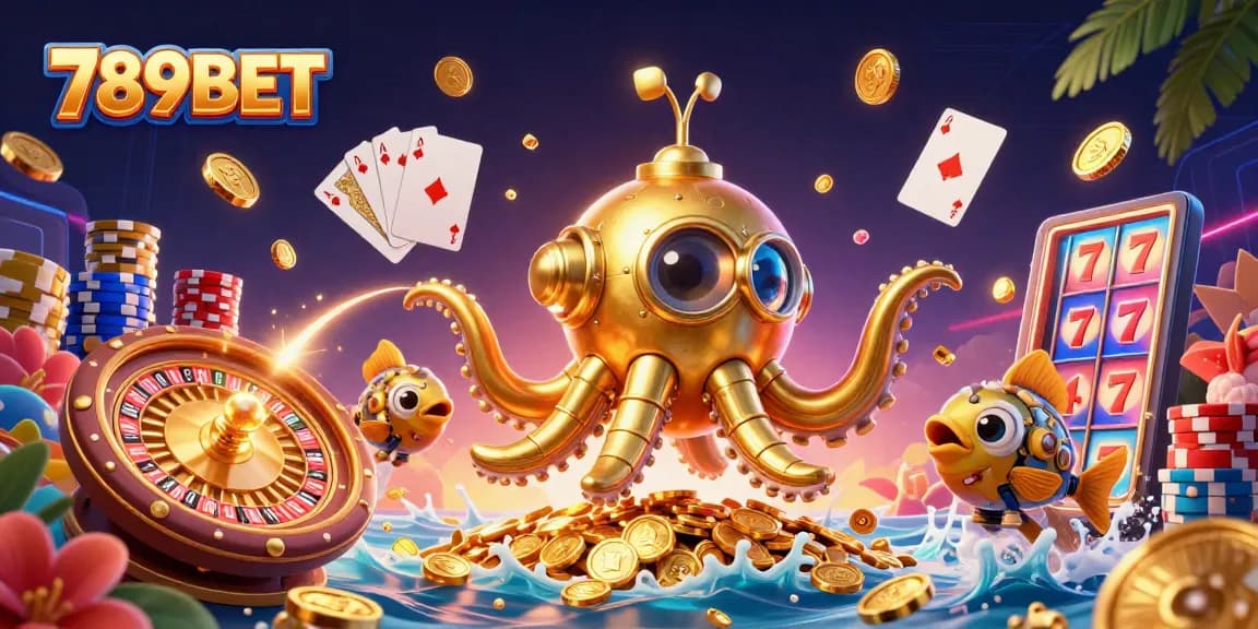Experience the thrill of gaming with 789BET's vibrant sea of treasures and dynamic casino elements.