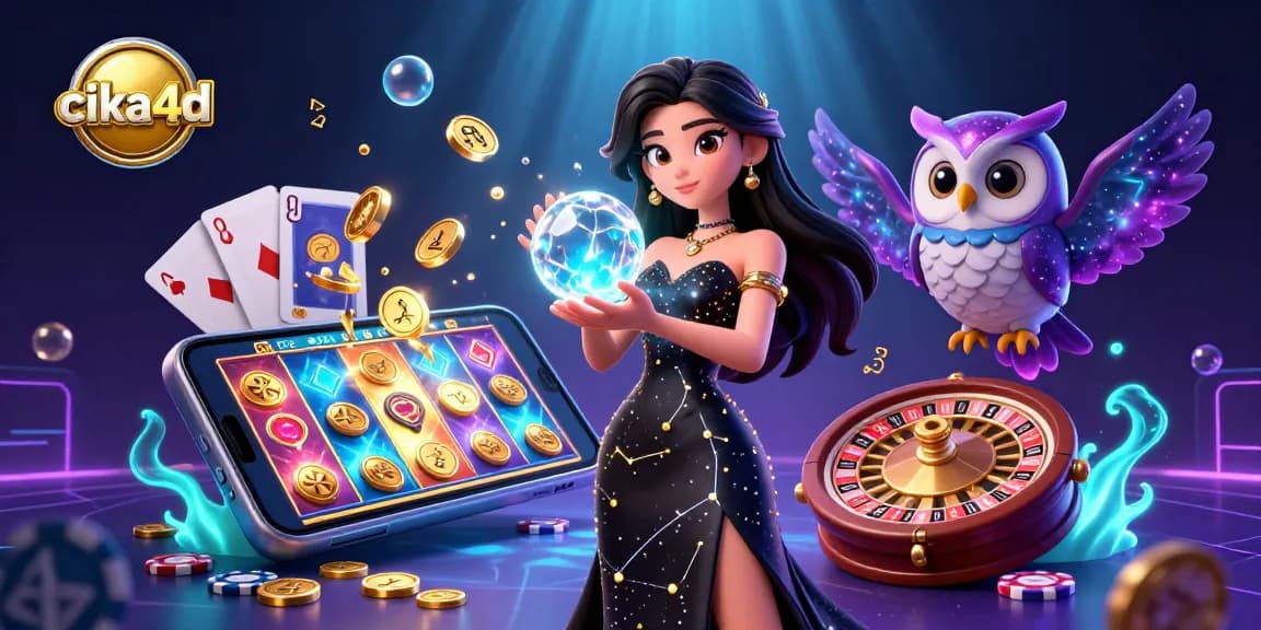Experience the thrill of cika4d with dazzling game elements showcasing engaging slot action and enchanting characters.