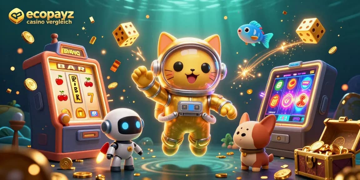 Experience thrilling gameplay with ecopayz casino vergleich: a cosmic adventure filled with slot machines and alien characters.