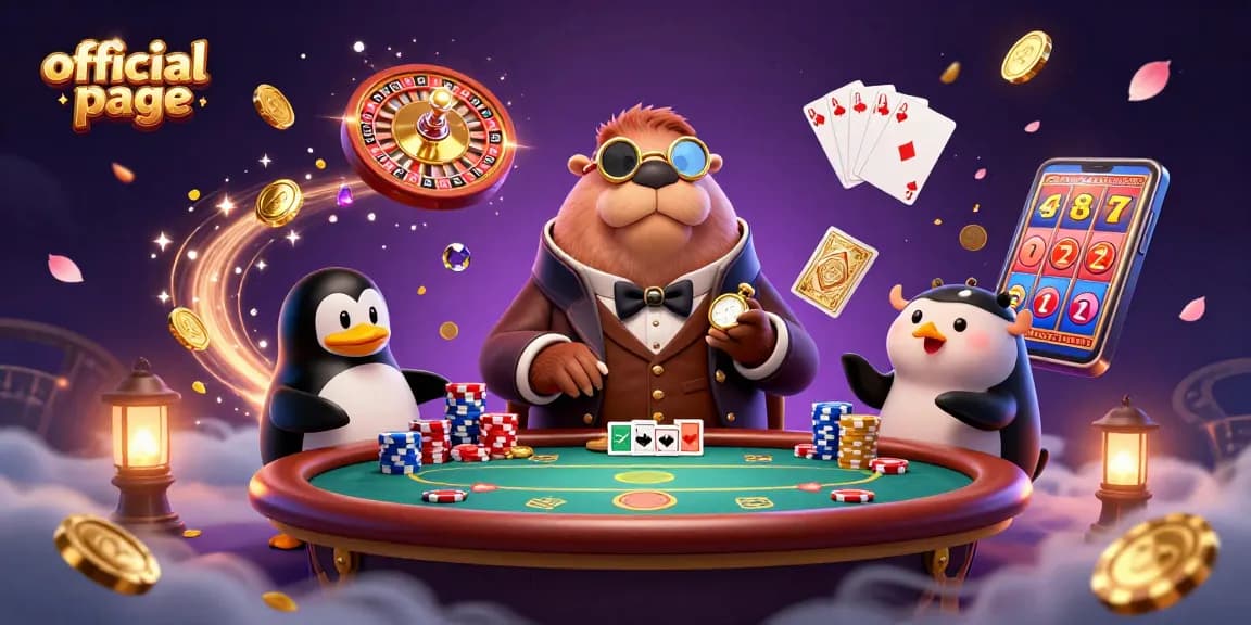 Experience the thrilling official page of 1A Game with a colorful casino scene featuring an underwater poker game.
