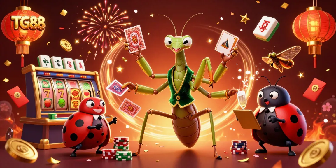 Engage with TG88 by exploring vibrant slots and exciting casino gameplay illustrated in 3D.