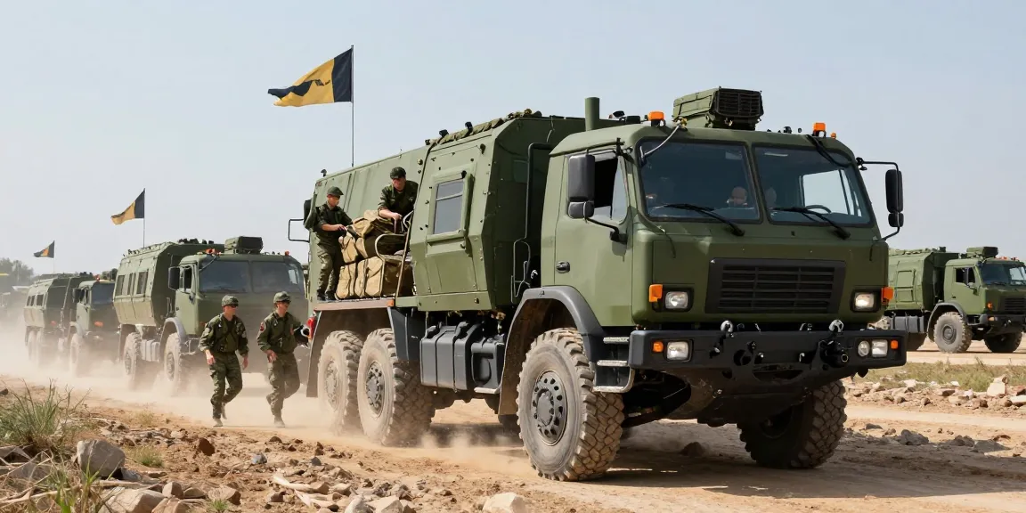 88M com training scene with military truck and operators in action.