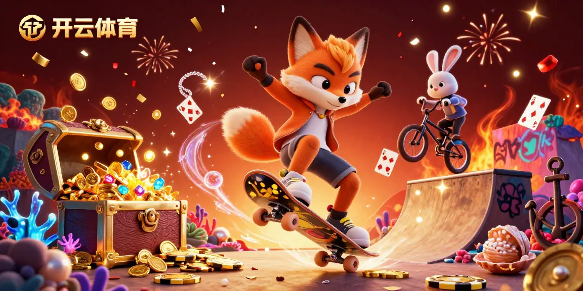 Experience 开云体育 with thrilling casino action, featuring playful characters and dynamic elements in an exciting gaming atmosphere.