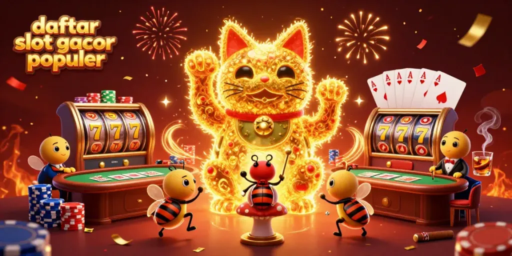 Gali informasi tentang daftar slot gacor populer melalui ilustrasi permainan kasino yang menarik.