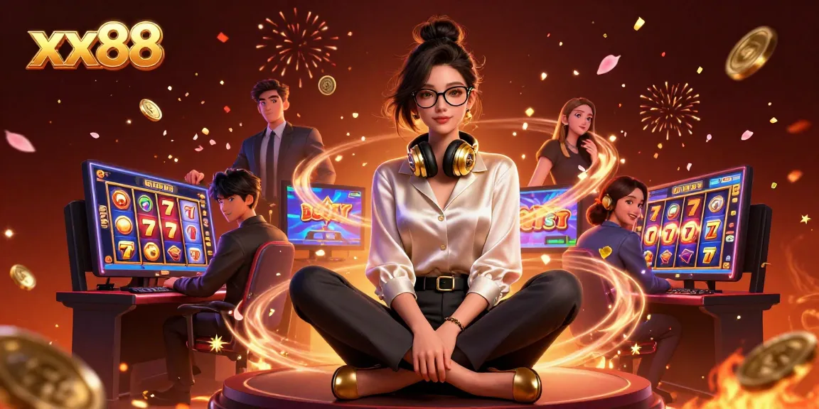 Experience exciting slots at xx88 with vibrant symbols and 3D gaming elements.