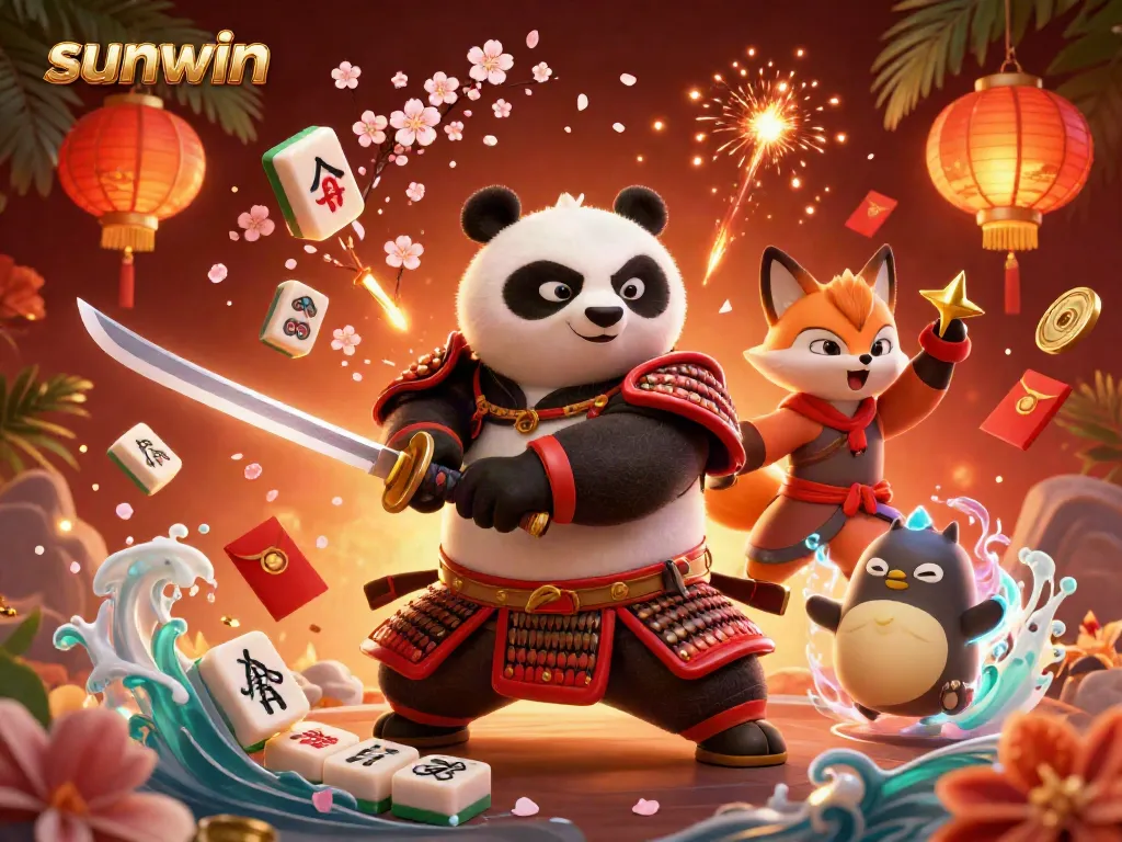 Experience thrilling gameplay with the sunwin samurai panda leading a vibrant casino adventure.