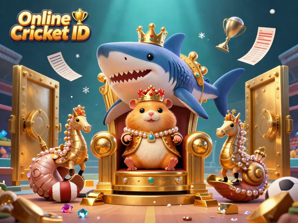 Engage in thrilling cricket betting with a verified Online Cricket ID illustrated in a vibrant underwater scene.