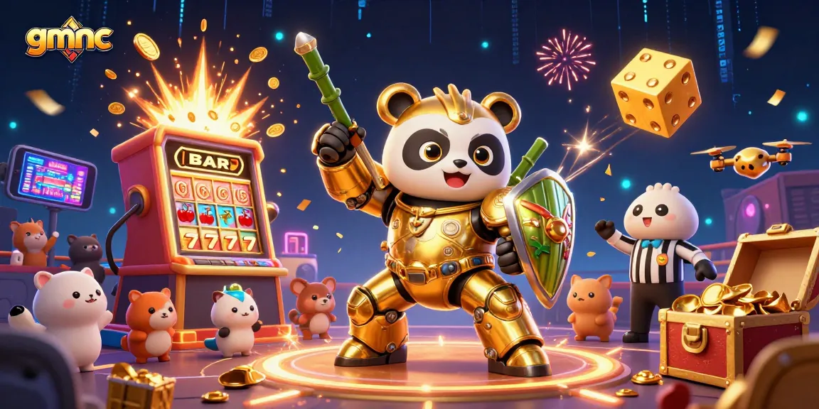 Experience thrilling casino adventures with gmnc in a vibrant 3D scene filled with excitement and action.