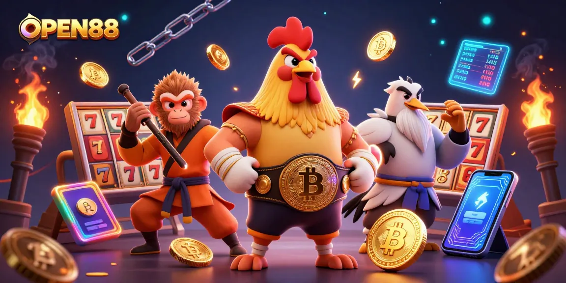 Engage with OPEN88 as you win big at the dynamic slot games featuring jubilant characters.