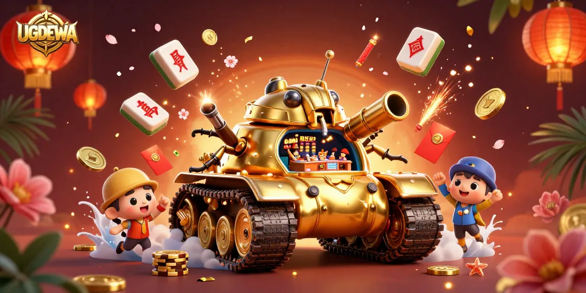 Experience thrilling gameplay at UGDEWA's unique casino mini-world with golden beetles and exciting game elements.