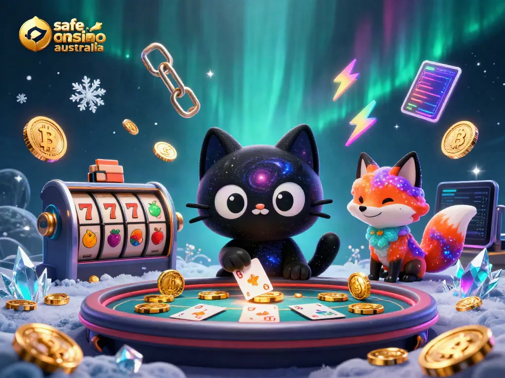 Experience the cosmic charm of a safe online casino Australia with vibrant characters and gaming elements.