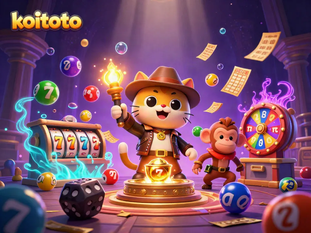 Koitoto menghadirkan slot gacor dengan simbol keberuntungan 7 dan elemen kasino menarik