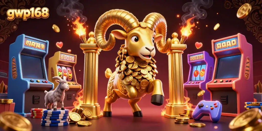 Menang besar di gwp168 dengan ram emas dan mesin slot berkilauan.