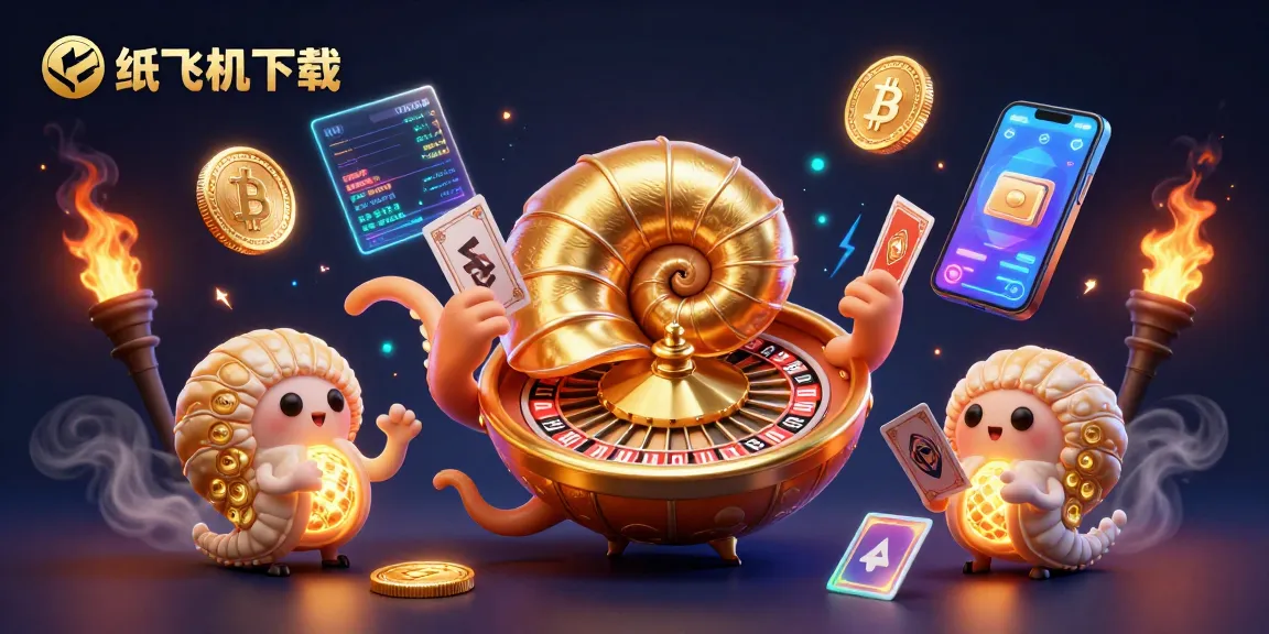 Engage with 纸飞机下载 as a 3D nautilus roulette wheel showcases vibrant casino elements.