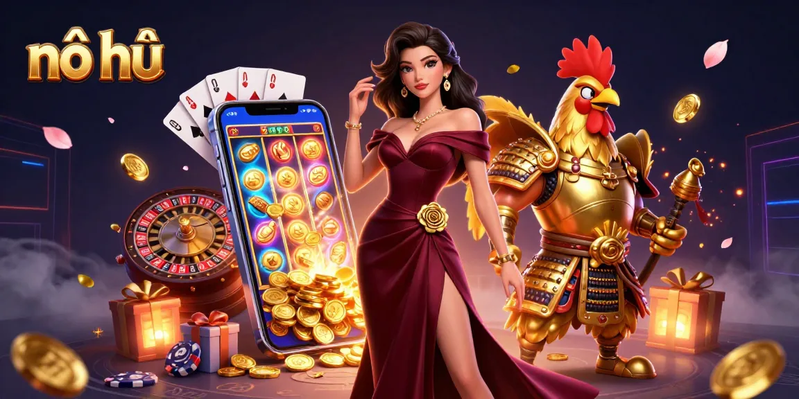 nổ hũ revealing colorful slot games with dynamic cash rewards and vibrant casino elements