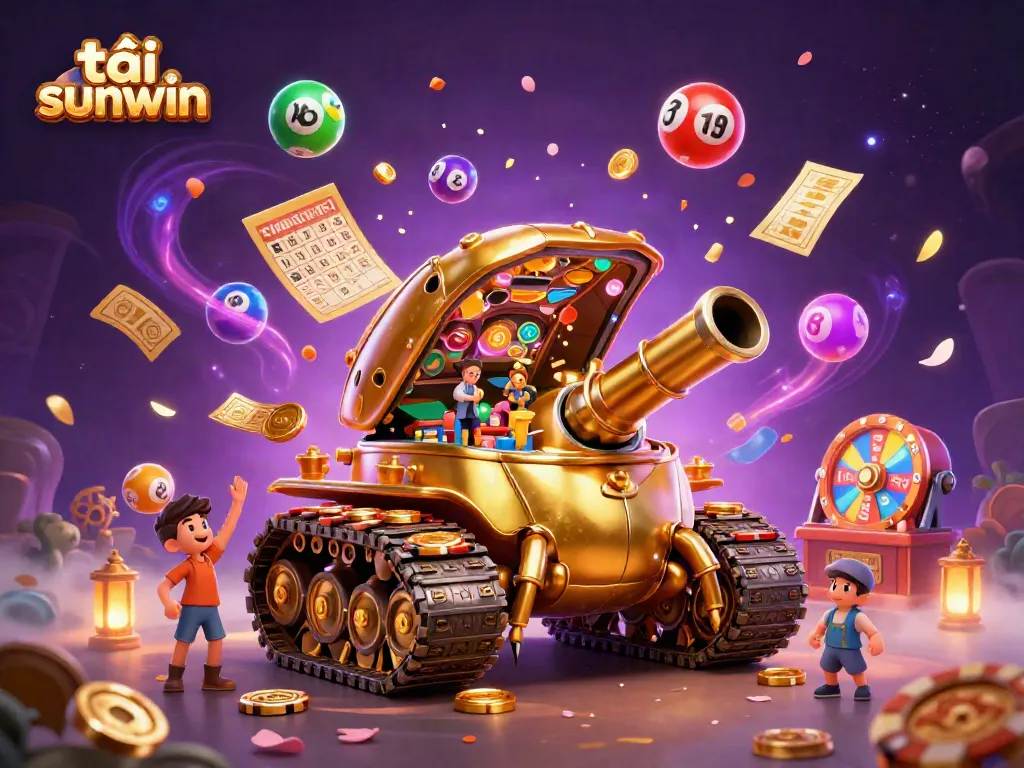 Experience the thrill of gaming with tải sunwin as a vibrant golden beetle tank reveals a miniature casino.