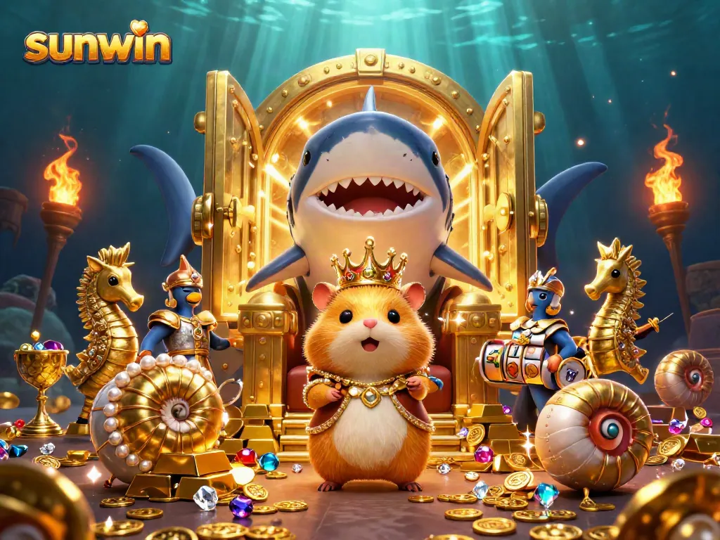 Experience thrilling gaming moments with sunwin, featuring animated casino treasures and dynamic characters.
