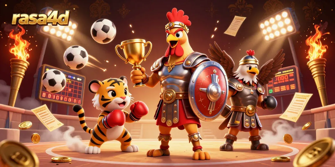Rasakan keseruan di rasa4d dengan gladiator pijakan, bola olahraga, dan aksi perjudian yang mendebarkan.