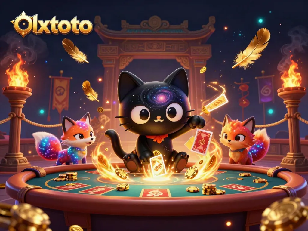 Gambarkan pengalaman bermain olxtoto di kasino online dengan karakter unik dan elemen visual menarik.