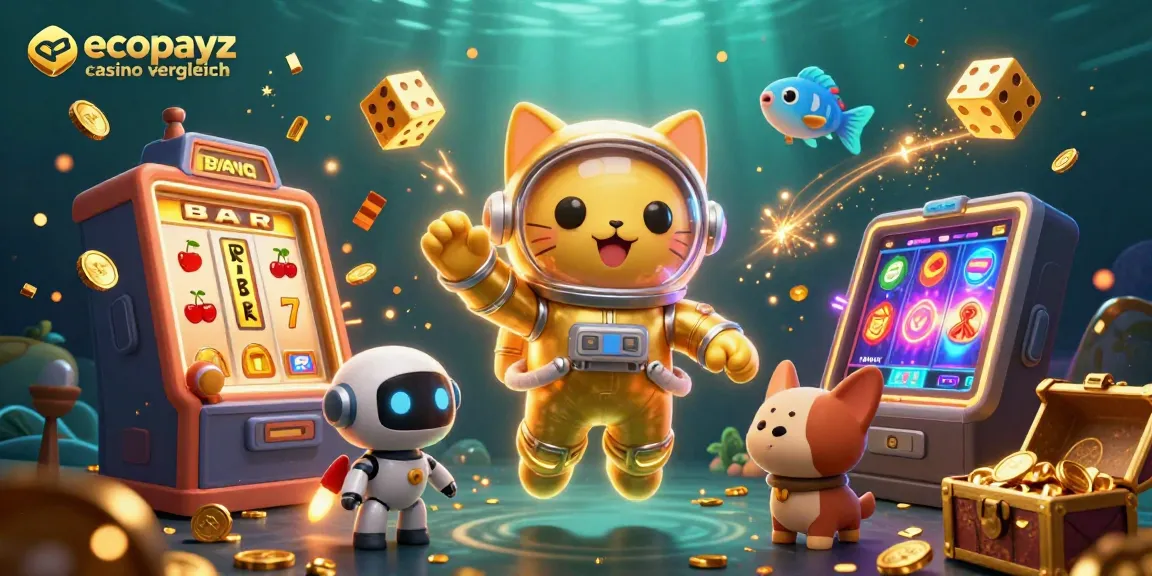 Experience thrilling gameplay with ecopayz casino vergleich: a cosmic adventure filled with slot machines and alien characters.