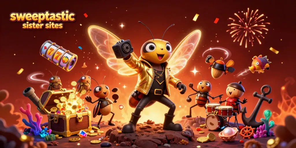 Engage with the action at the Sweeptastic sister sites featuring vibrant 3D characters and exciting game elements.