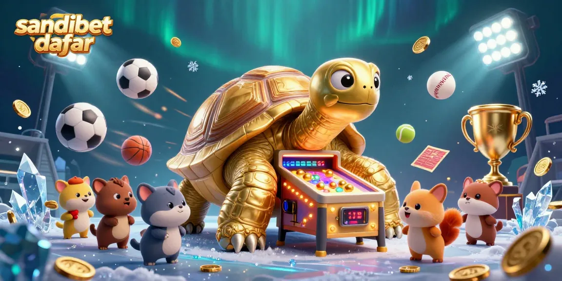 Engage with sandibet daftar in a vibrant 3D betting scene showcasing animated sports elements.