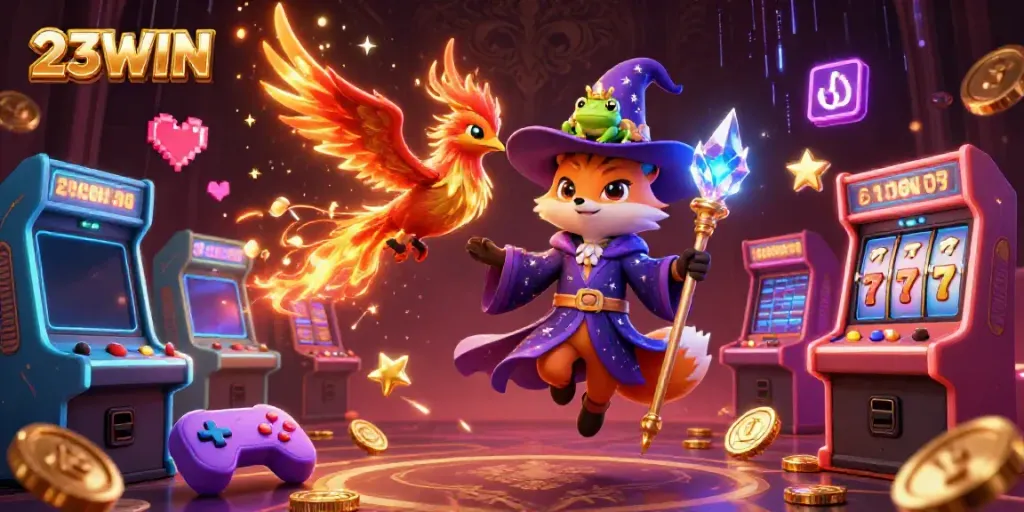 Engage with thrilling 23WIN casino adventures through slot machines and mystical characters.