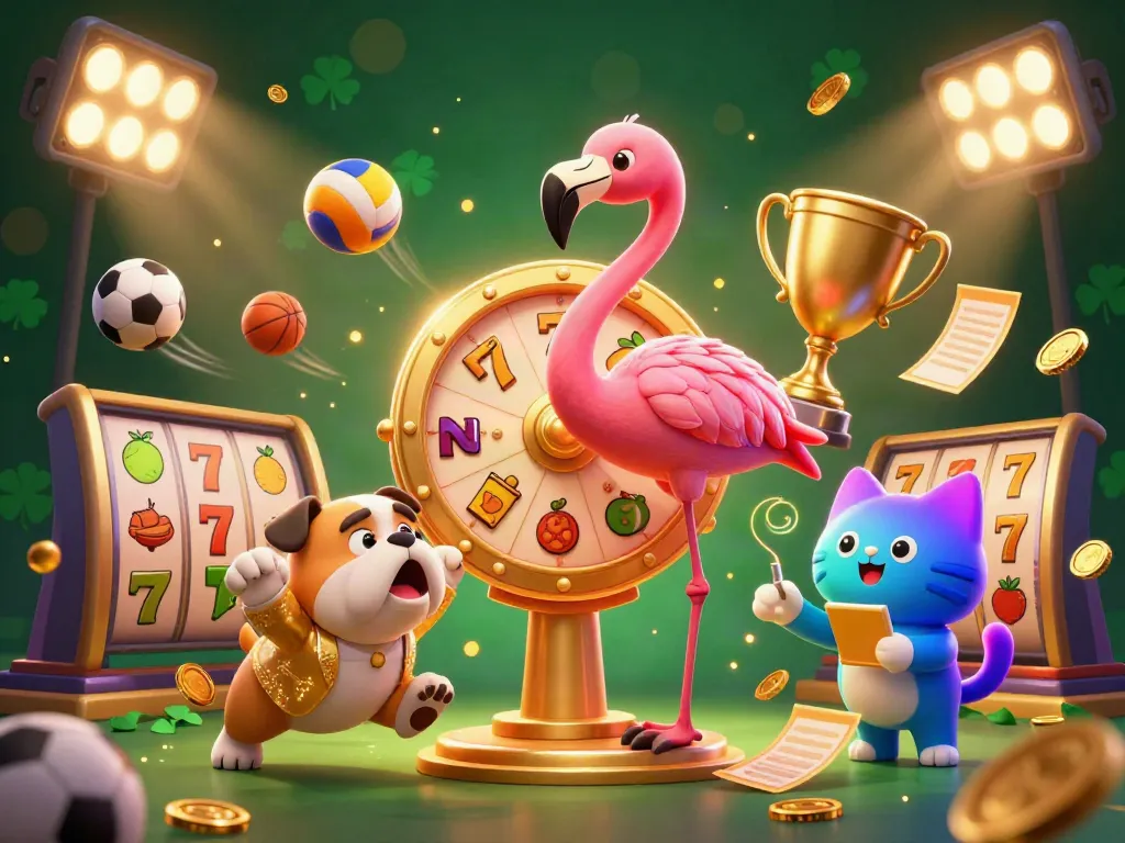 Experience thrilling slot action with vibrant colors and dynamic casino elements.