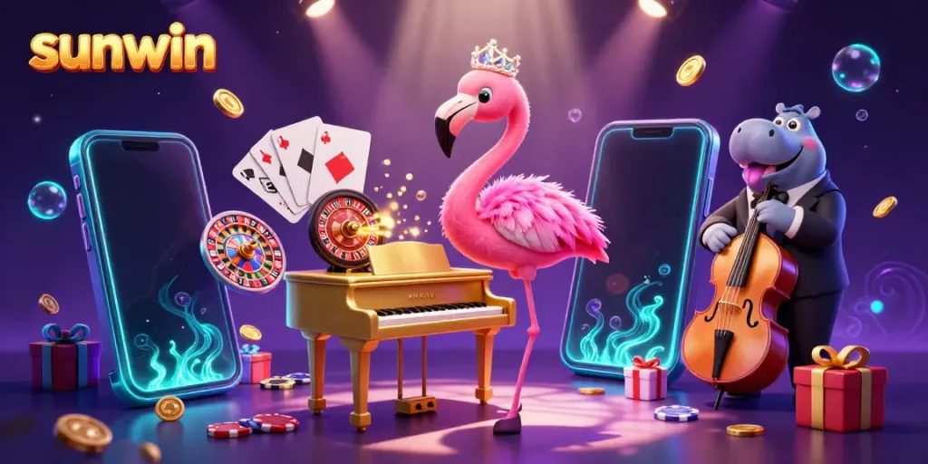 Engage with dynamic slots and casino fun at sunwin with vibrant characters and game elements