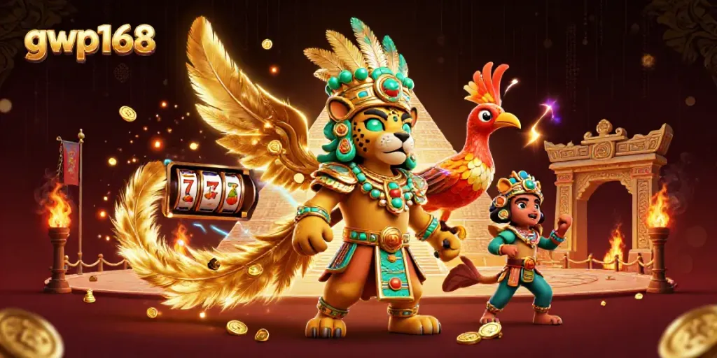GWP168 menghadirkan pengalaman bermain slot yang seru dengan simbol keberuntungan dan suasana megah.