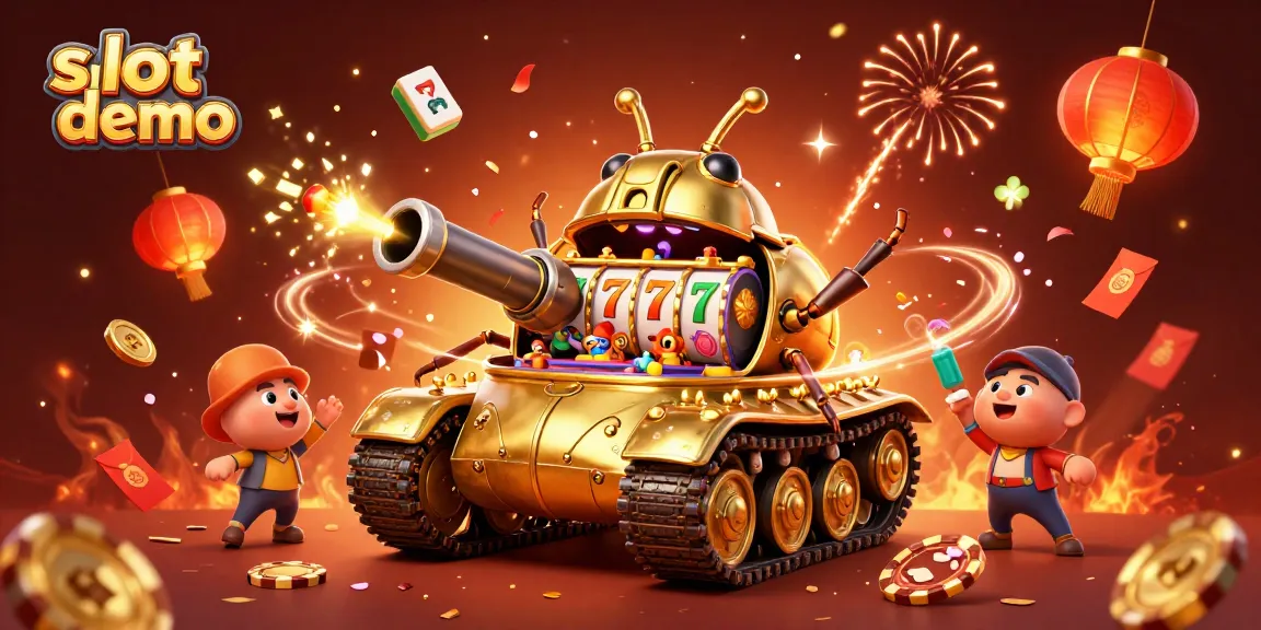 Menang besar dengan slot demo di IndoJayaPoker yang menampilkan mesin slot dan dekorasi kasino yang meriah.