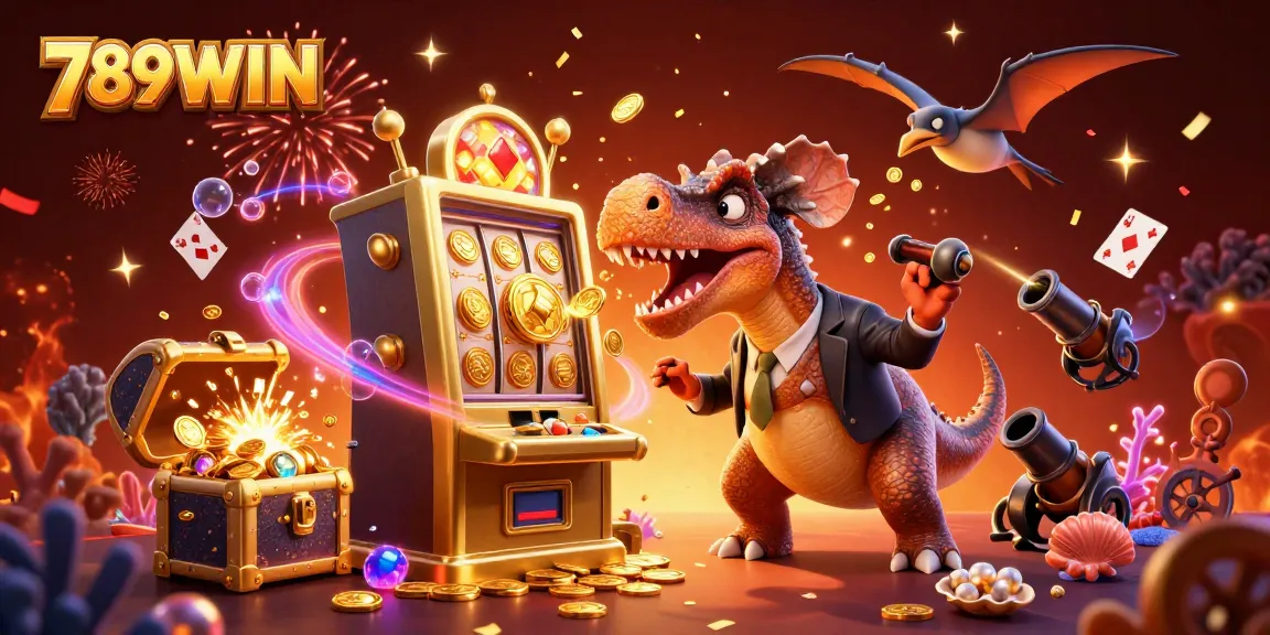 Catch the excitement at 789WIN with a pachycephalosaurus winning jackpots in an underwater casino!