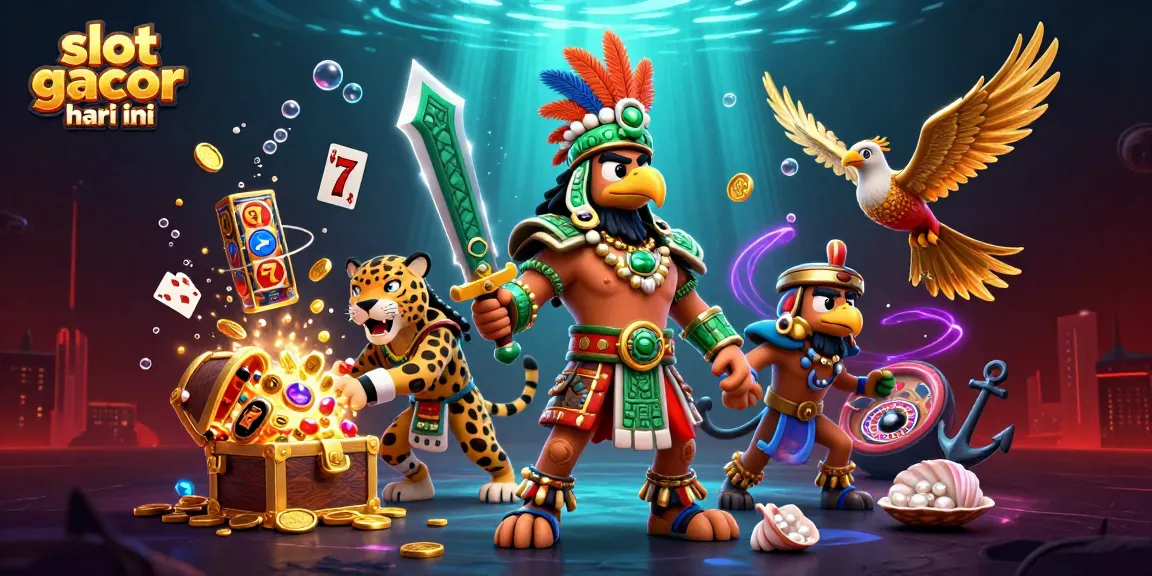 Experience the dynamic action of slot gacor hari ini with vibrant 3D characters and casino elements.