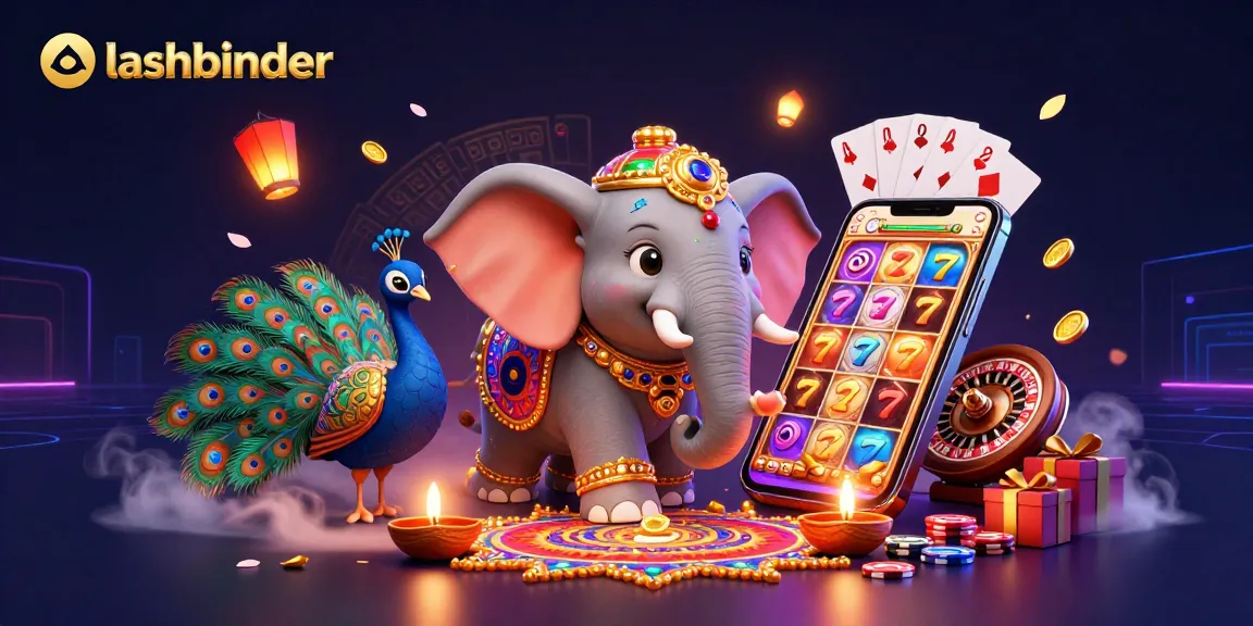 Experience thrilling casino action with lashbinder showcasing vibrant gambling elements in a dynamic 3D illustration.