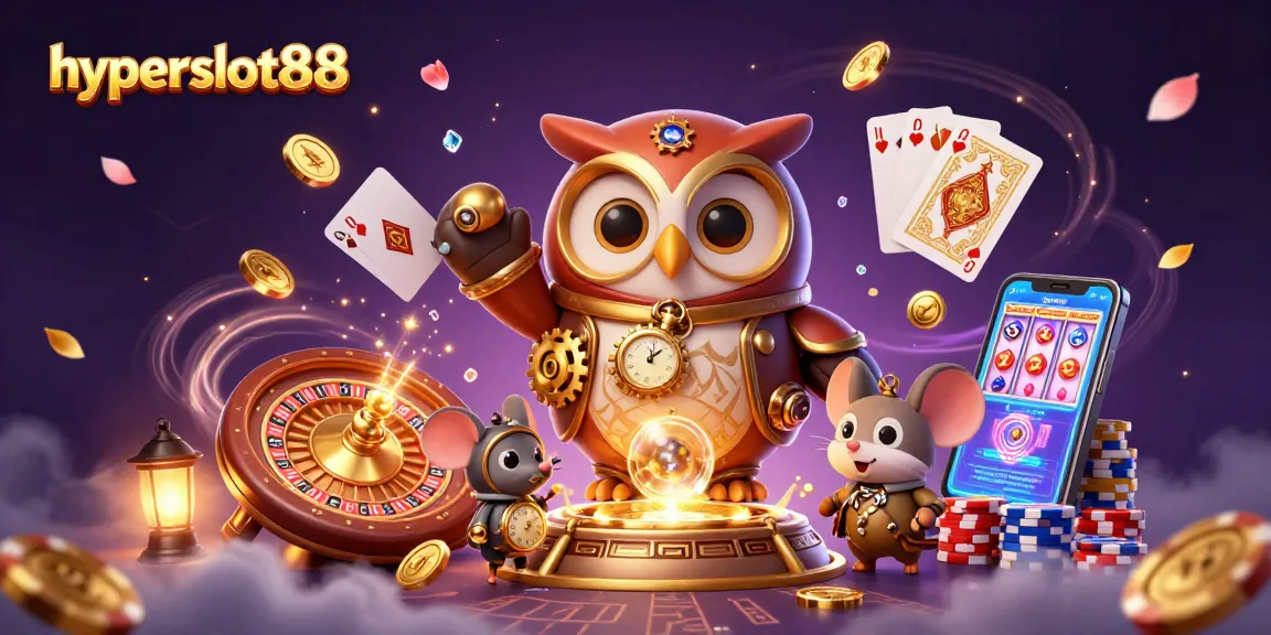 Experience hyperslot88 excitement with animated casino elements and vibrant, engaging characters.