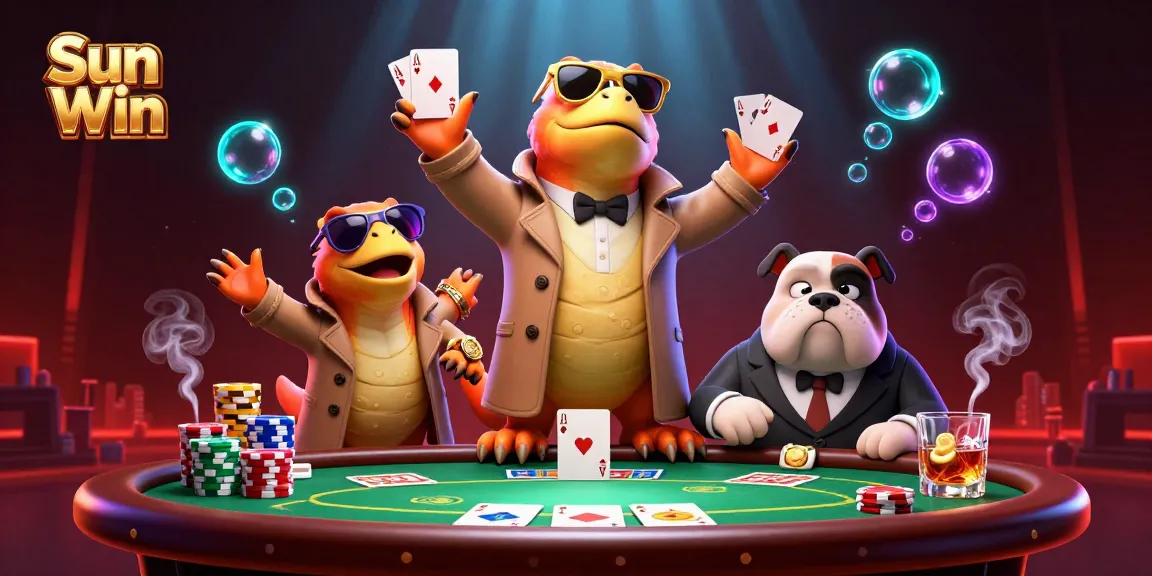 Experience thrilling action at Sun Win as three raptors cleverly disguise themselves at a casino entrance.