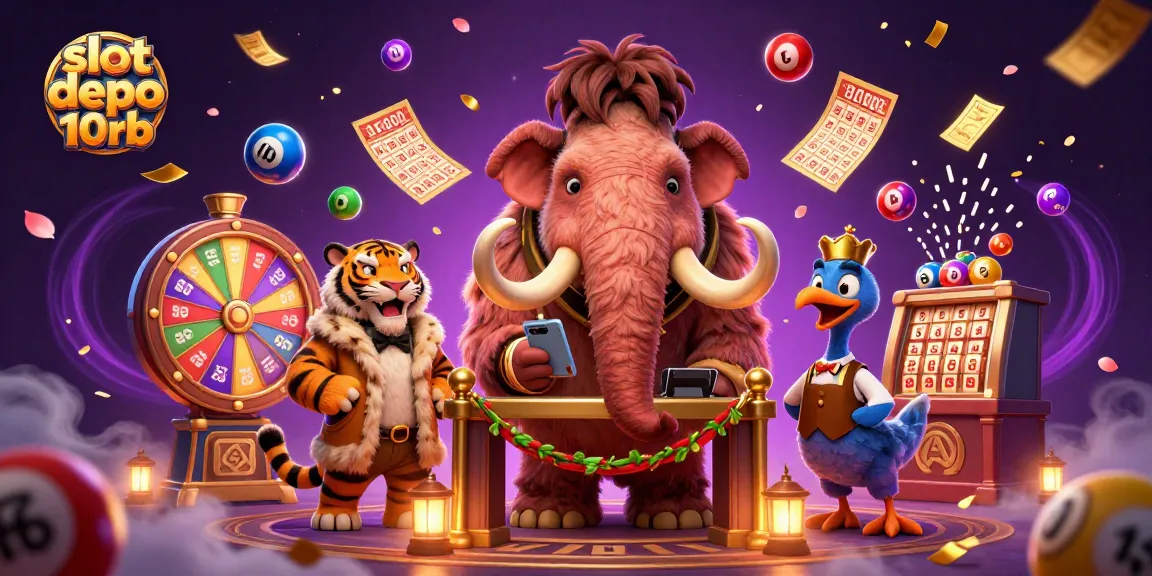 Experience the excitement of slot depo 10rb with lively characters and vibrant casino elements.