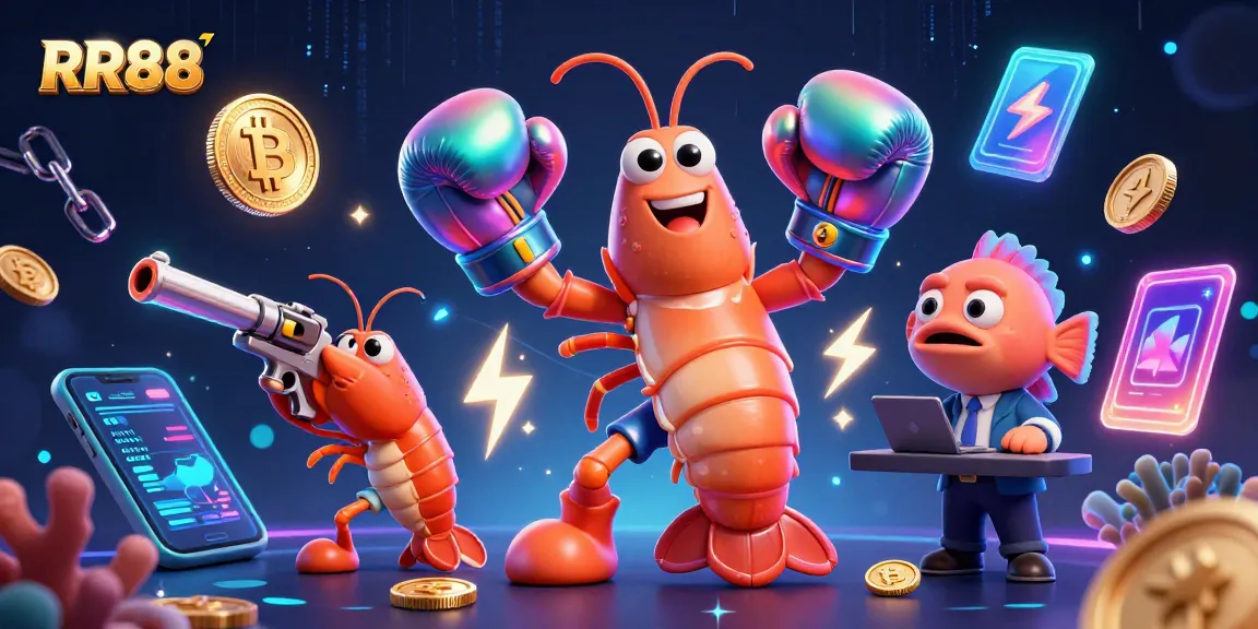 Experience thrilling games at RR88, featuring vibrant characters and crypto elements in an exciting digital casino