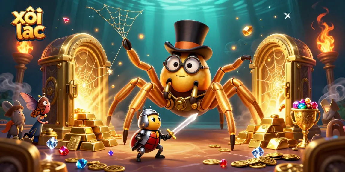 Experience the excitement of xôi lạc with thrilling casino adventures featuring golden treasures and vibrant characters.