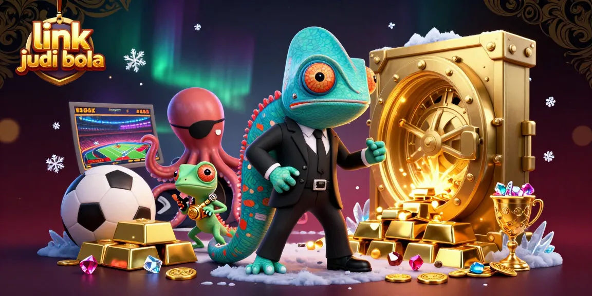 Experience the excitement of link judi bola with this vibrant illustration showcasing thrilling sports betting elements.