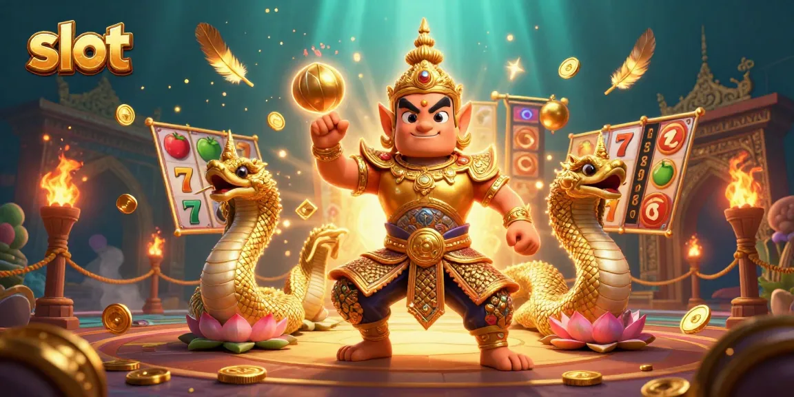 Slot gacor BMWSLOT88 dengan karakter penjaga kuil dan simbol kemenangan.