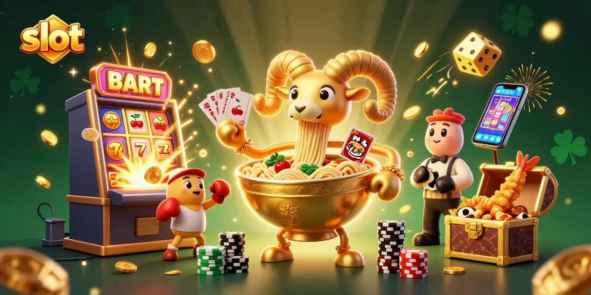 Slot menawarkan pengalaman bermain unik, dengan karakter menarik di sekitar mesin slot yang memukau.