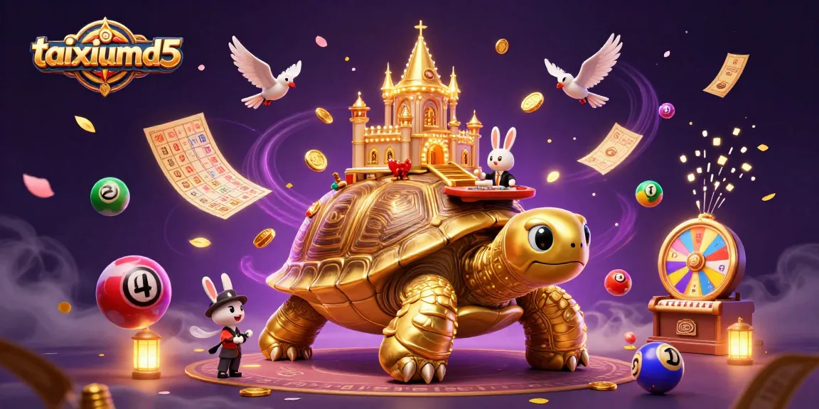 Engage in thrilling gameplay at taixiumd5 with high-stakes lottery and casino excitement featuring golden tortoises and vibrant elements.